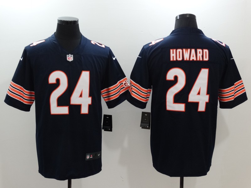 Nike Bears 24 Jordan Howard Navy Vapor Untouchable Player Limited Jersey