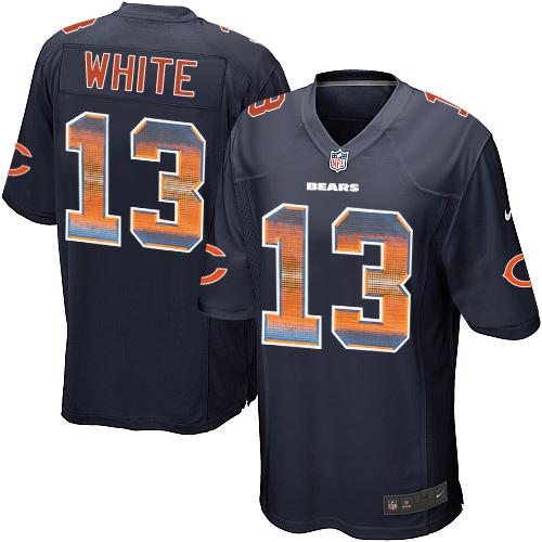 Nike Bears #13 Kevin White Navy Blue Team Color Men's Stitched NFL Limited Strobe Jersey