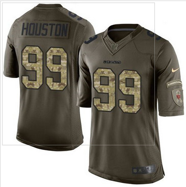 Nike Chicago Bears #99 Lamarr Houston Green Men's Stitched NFL Limited Salute to Service Jersey