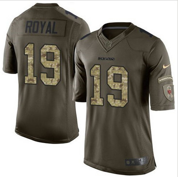 Nike Chicago Bears #19 Eddie Royal Green Men's Stitched NFL Limited Salute to Service Jersey