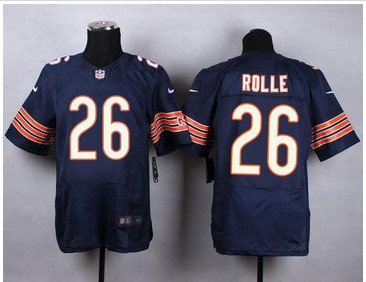 Nike Chicago Bears #26 Antrel Rolle Navy Blue Team Color Men's Stitched NFL Elite Jersey