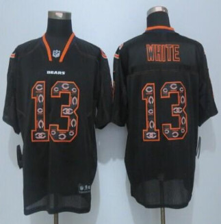 New Chicago Bears #13 Kevin White New Lights Out Black Men's Stitched NFL Elite Jersey