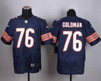 Nike Chicago Bears #76 Eddie Goldman Navy Blue Team Color Men's Stitched NFL Elite Jersey