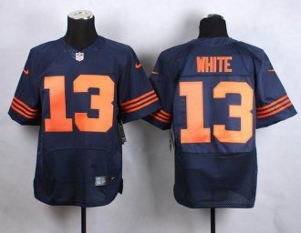 Nike Chicago Bears #13 Kevin White Navy Blue 1940s Throwback Men's Stitched NFL Elite jersey