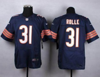 Nike Chicago Bears #31 Antrel Rolle Navy Blue Team Color Men's Stitched NFL Elite Jersey