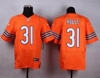 Nike Chicago Bears #31 Antrel Rolle Orange Alternate Men's Stitched NFL Elite Jersey