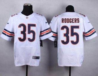 Nike Chicago Bears #35 Jacquizz Rodgers White Men's Stitched NFL Elite Jersey