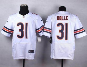 Nike Chicago Bears #31 Antrel Rolle White Men's Stitched NFL Elite Jersey