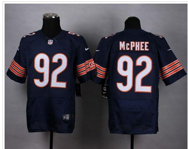 NEW Chicago Bears #92 Pernell McPhee Navy Blue Team Color Men's Stitched NFL Elite Jersey