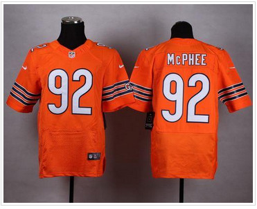 NEW Chicago Bears #92 Pernell McPhee Orange Alternate Men's Stitched NFL Elite Jersey