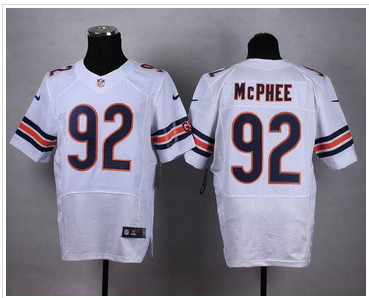 NEW Chicago Bears #92 Pernell McPhee White Men's Stitched NFL Elite Jersey