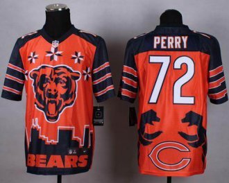 Nike Chicago Bears #72 William Perry Orange NFL Elite Noble Fashion Jersey