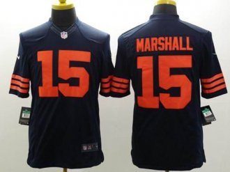 Nike Chicago Bears #15 Brandon Marshall Navy Blue 1940s Throwback NFL Limited Jersey