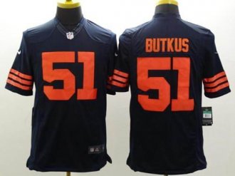 Nike Chicago Bears #51 Dick Butkus Navy Blue 1940s Throwback NFL Limited Jersey