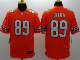 Nike Chicago Bears #89 Mike Ditka Orange Alternate NFL Limited Jersey