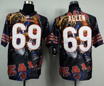 NEW Chicago Bears #69 Jared Allen Team Color NFL Elite Fanatical Version Jersey