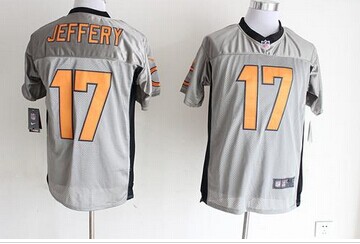 NEW Chicago Bears #17 Alshon Jeffery Grey Shadow NFL Elite Jersey