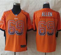 New Chicago Bears #69 Jared Allen Drift Drift Fashion Orange Elite Jerseys