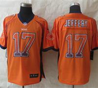 New Chicago Bears #17 Alshon Jeffery Drift Fashion Orange Elite Jerseys