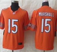 NEW Chicago Bears #15 Brandon Marshall Orange Alternate NFL Limited Jersey