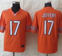 NEW Chicago Bears #17 Alshon Jeffery Orange Alternate NFL Limited Jersey