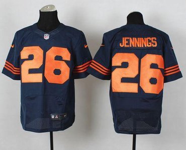 New Chicago Bears #26 Tim Jennings Navy Blue 1940s Throwback NFL Elite Jersey