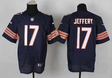 New Chicago Bears #17 Alshon Jeffery Navy Blue Team Color NFL Elite Jersey