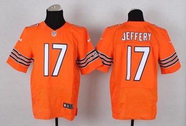 New Chicago Bears #17 Alshon Jeffery Orange NFL Elite Jersey