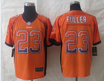 NEW Chicago Bears #23 Kyle Fuller Orange NFL Elite Drift Fashion Jersey