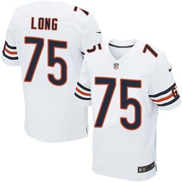 2014 NFL Draft Chicago Bears #75 Kyle Long White Elite Jersey