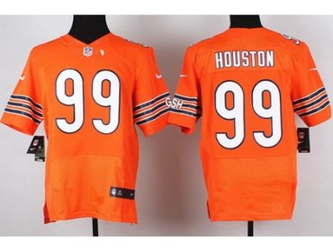 Nike Chicago Bears 99 Lamarr Houston Orange Elite Jersey