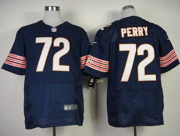 NEW Chicago Bears #72 William Perry Navy Blue Team Color NFL Elite Jersey