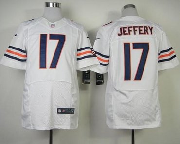 NEW Chicago Bears #17 Alshon Jeffery White Stitched NFL Elite Jersey