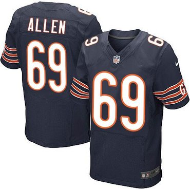 NEW Chicago Bears #69 Jared Allen Navy Blue Team Color NFL Elite Jersey