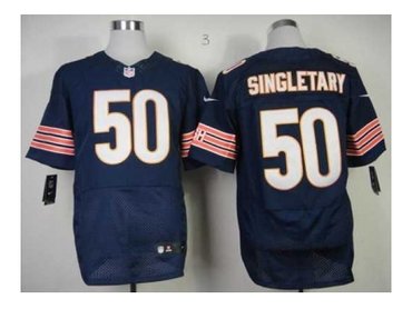 NEW Chicago Bears #50 singletary blue jerseys[Elite]