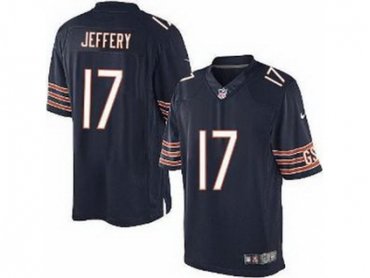 NEW Chicago Bears #17 Alshon Jeffery Blue Jerseys(Limited)