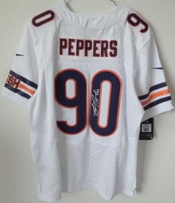 NEW NFL Chicago Bears 90 Julius Peppers White Jerseys(Signed Elite)