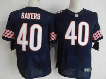 NEW NFL Chicago Bears 40 Gale Sayers Blue Jerseys(Elite)