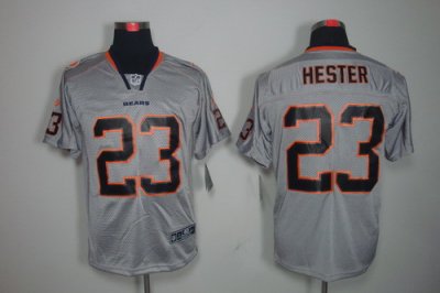 NEW NFL Chicago Bears 23 Devin Hester Lights Out Grey Jerseys(Elite)