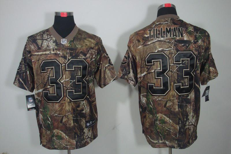 NEW NFL Chicago Bears 33 Charles Tillman Camo jerseys(Elite)