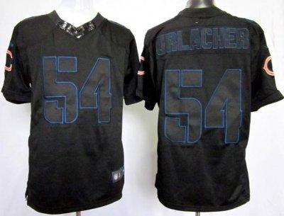 2012 NEW NFL Chicago Bears 54 Brian Urlacher Black Jerseys(Impact Limited