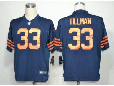 2012 NEW NFL chicago bears 33 Charles Tillman Blue throwback Jerseys(Game)