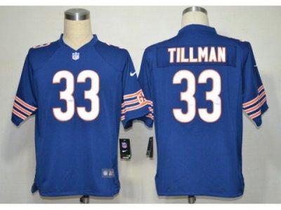 2012 NEW NFL chicago bears 33 Charles Tillman Blue Jerseys(Game)