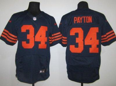 2012 NEW NFL Chicago Bears 34 Walter Payton Orange number Jerseys (Elite)