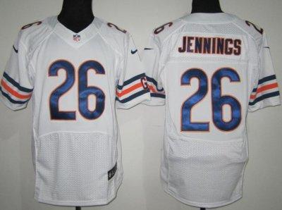 2012 NEW NFL Chicago Bears 26 Tim Jennings White Jerseys(Elite)