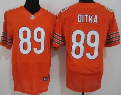 2012 NEW NFL Chicago Bears 8 Mike DITKA Orange Jerseys(Elite)