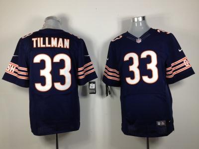 2012 NEW NFL Chicago Bears 33 Charles Tillman Blue Jerseys(Elite)