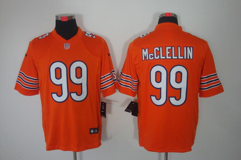 2012 NEW NFL Chicago Bears 99 Shea McClellin Orange Jerseys (Limited)