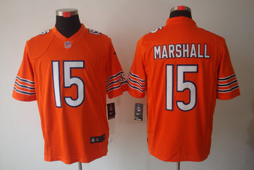 2012 NEW NFL Chicago Bears 15 Brandon Marshall Orange Jerseys (Limited)