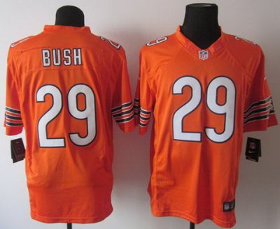 2012 NEW NFL Chicago Bears 29 Michael Bush Orange Jerseys (Game)